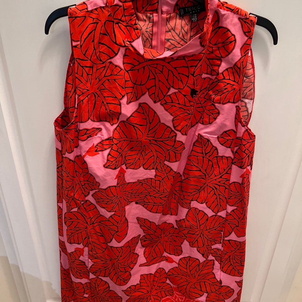 Tricot Chic Italy Floral Dress Red/pink Size 12